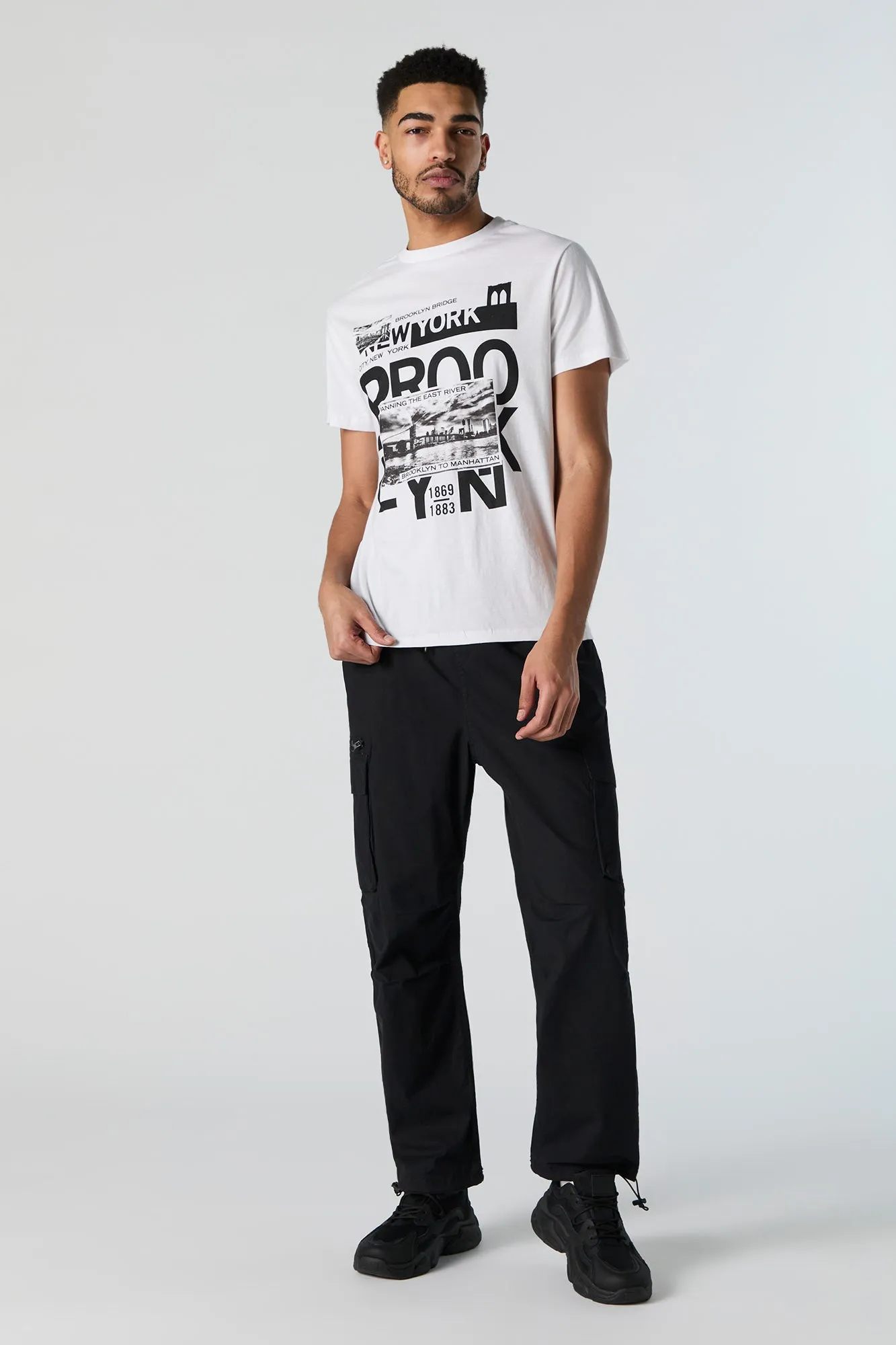 Brooklyn Bridge Graphic T-Shirt sold by Charlotte Russe product image thumbnail 3
