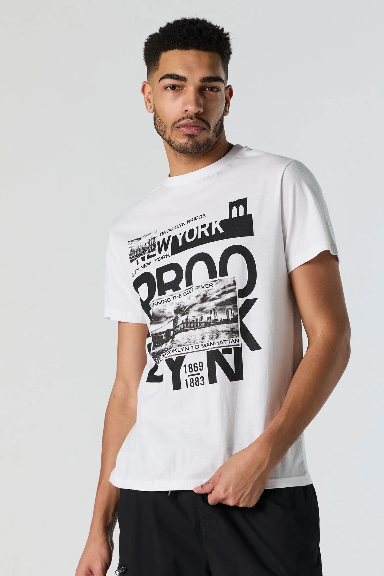 Brooklyn Bridge Graphic T-Shirt sold by Charlotte Russe