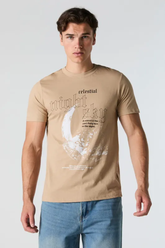 Night Sky Graphic T-Shirt sold by Charlotte Russe