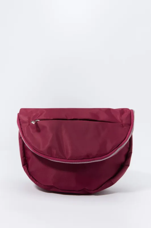 Nylon Half Moon Crossbody Bag sold by Charlotte Russe