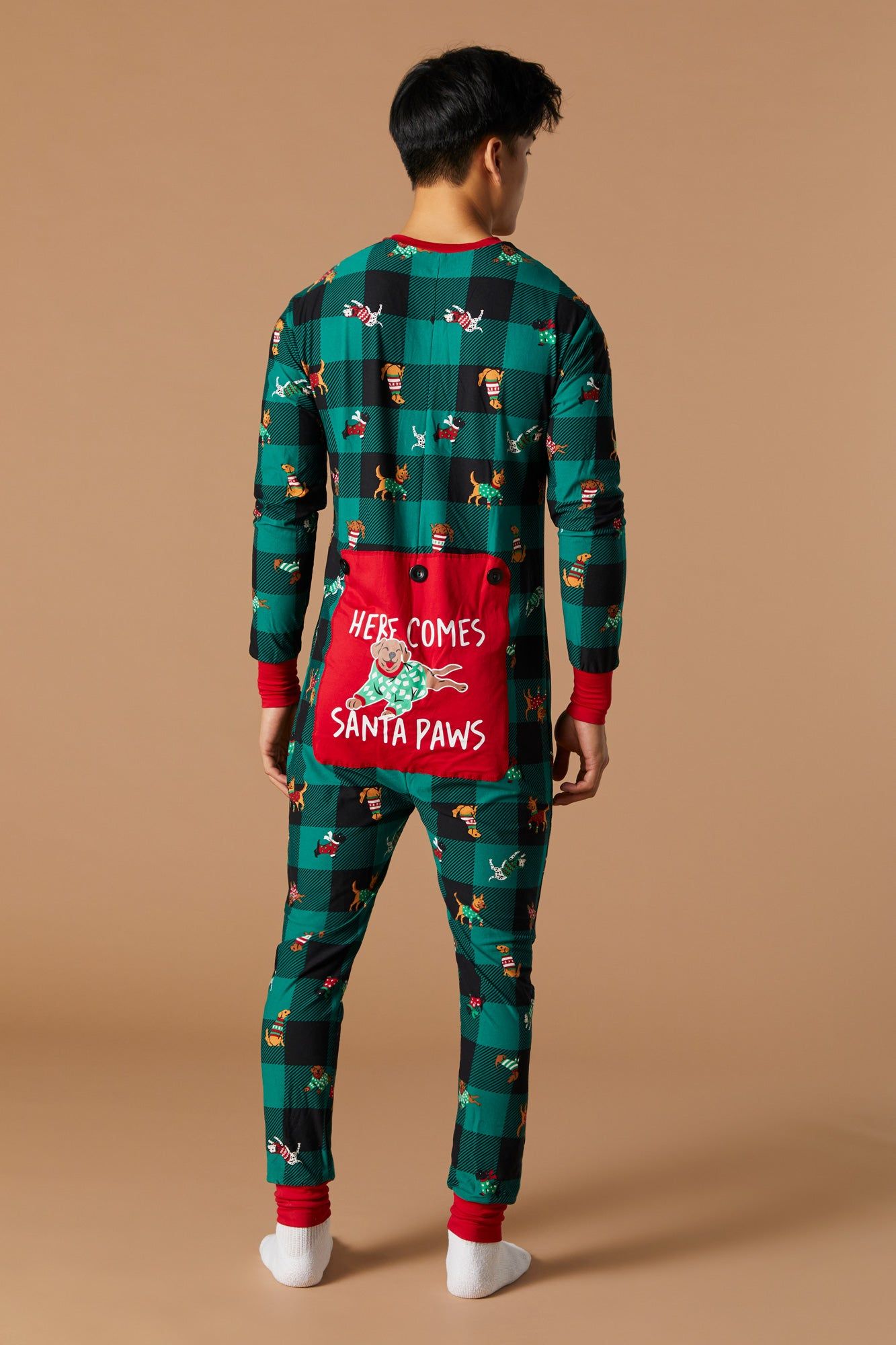 Unisex Matching the Family Holiday Furry Friends Onesie sold by Charlotte Russe product image thumbnail 4