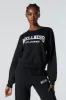 Destination Twill Embroidered Fleece Sweatshirt sold by Charlotte Russe