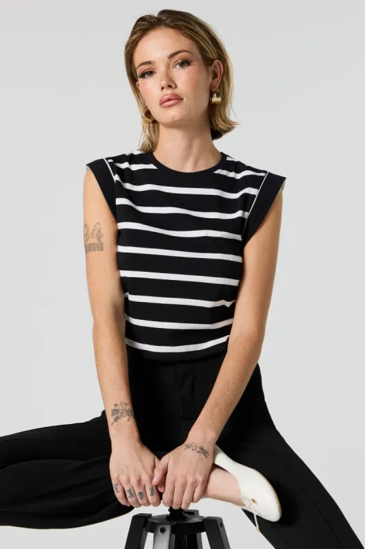 Striped Side Cinched Top sold by Charlotte Russe