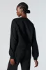 Destination Twill Embroidered Fleece Sweatshirt sold by Charlotte Russe
