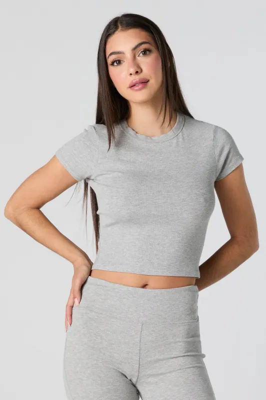 Active Ribbed T-Shirt sold by Charlotte Russe
