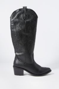 Faux-Leather Tall Cowboy Boot sold by Charlotte Russe
