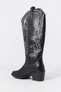 Faux-Leather Tall Cowboy Boot sold by Charlotte Russe