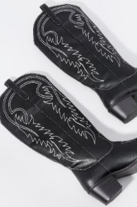 Faux-Leather Tall Cowboy Boot sold by Charlotte Russe