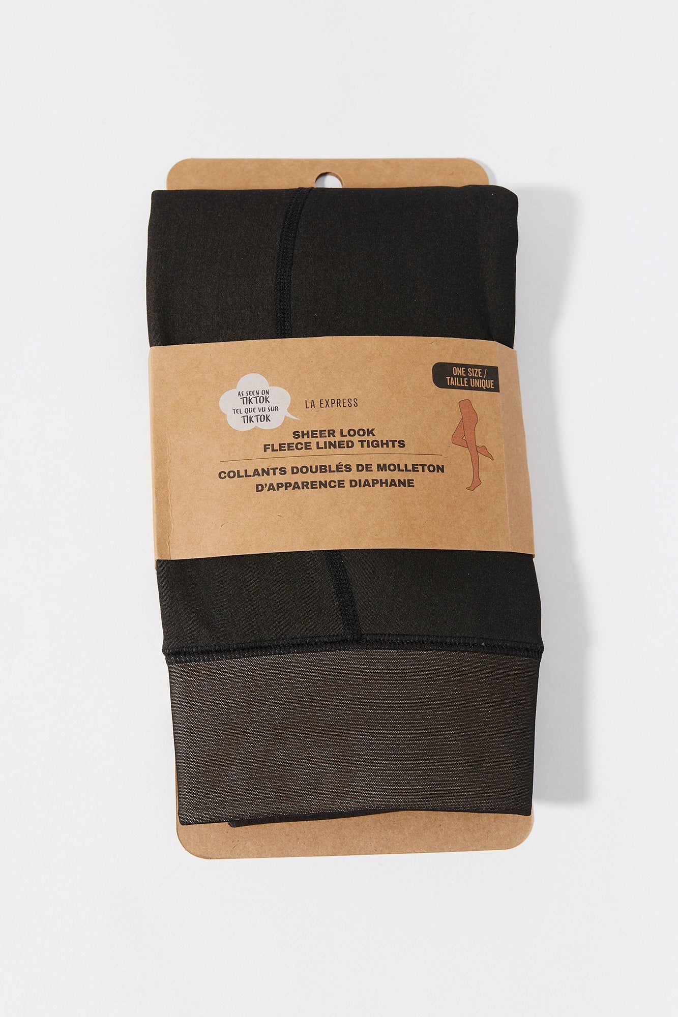 Sheer Look Fleece Lined Tights sold by Charlotte Russe