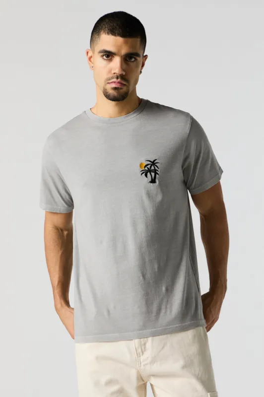 Palm Tree Embroidered T-Shirt sold by Charlotte Russe