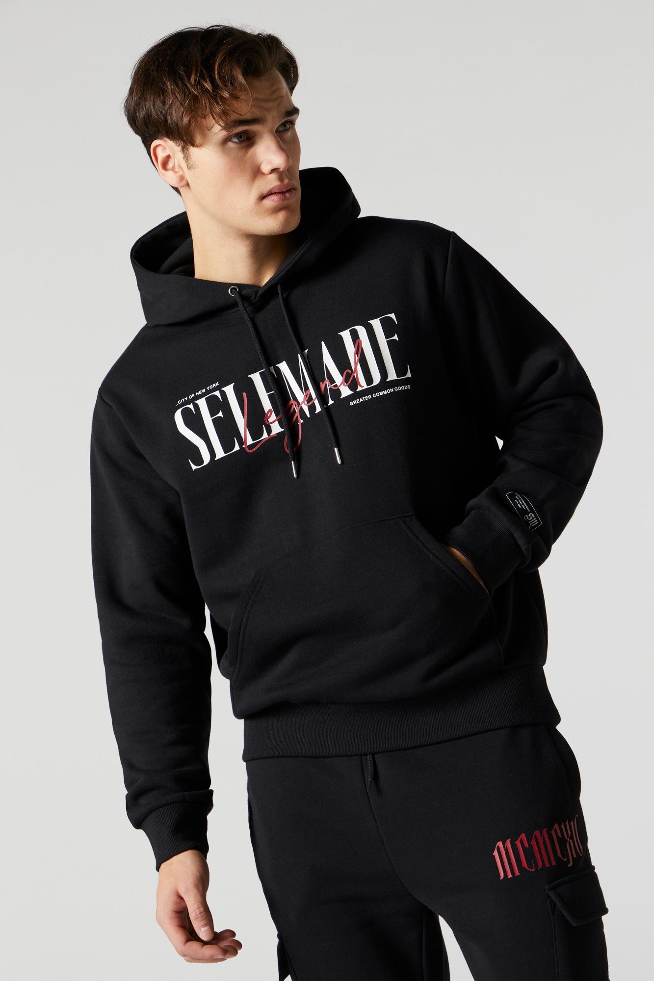 Self Made Graphic Fleece Hoodie sold by Charlotte Russe product image thumbnail 4