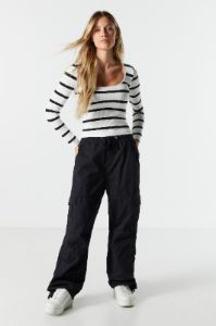 Ribbed Scoop Neck Long Sleeve Top sold by Charlotte Russe
