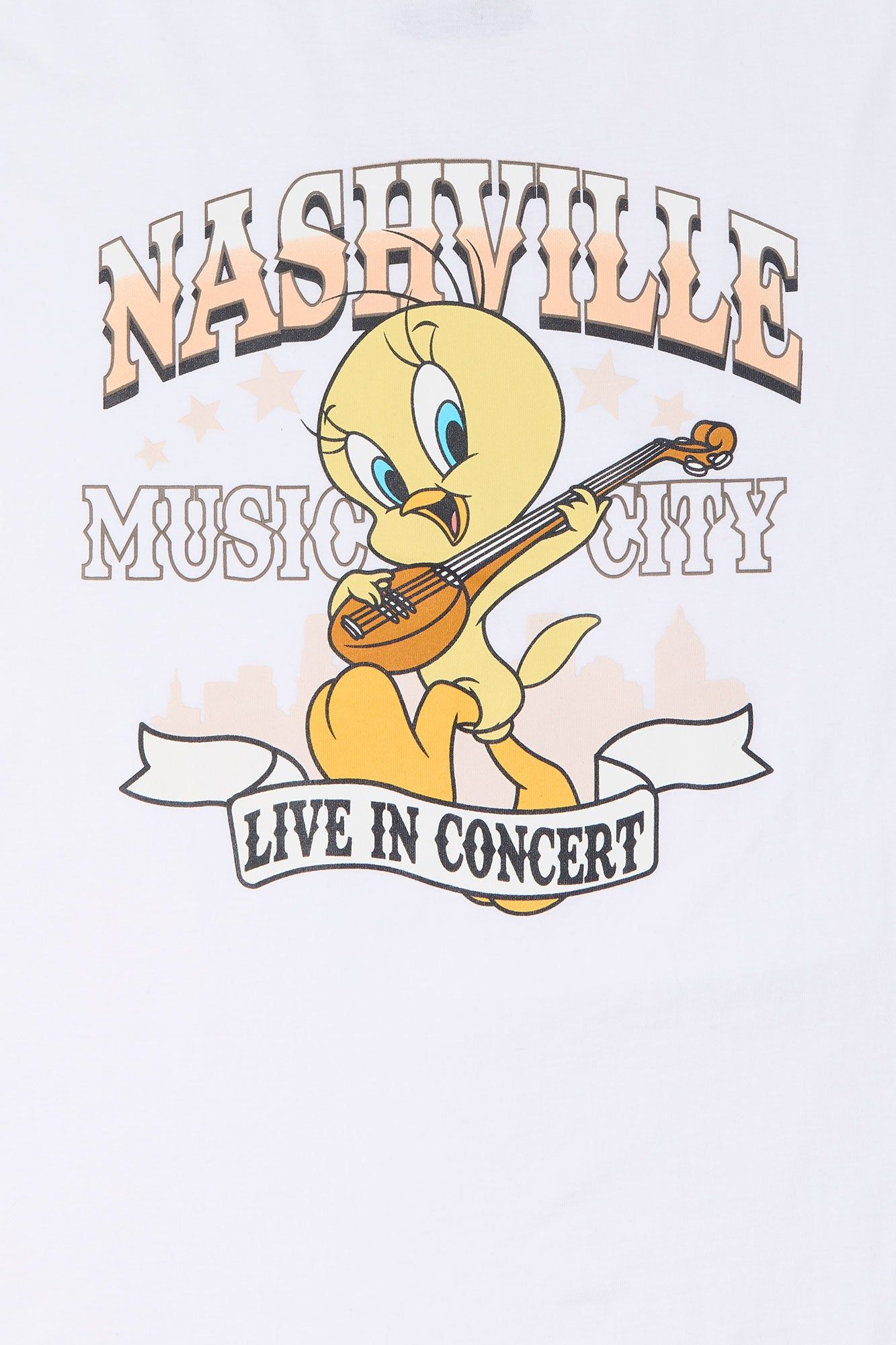 Tweety Nashville Graphic Boyfriend T-Shirt sold by Charlotte Russe