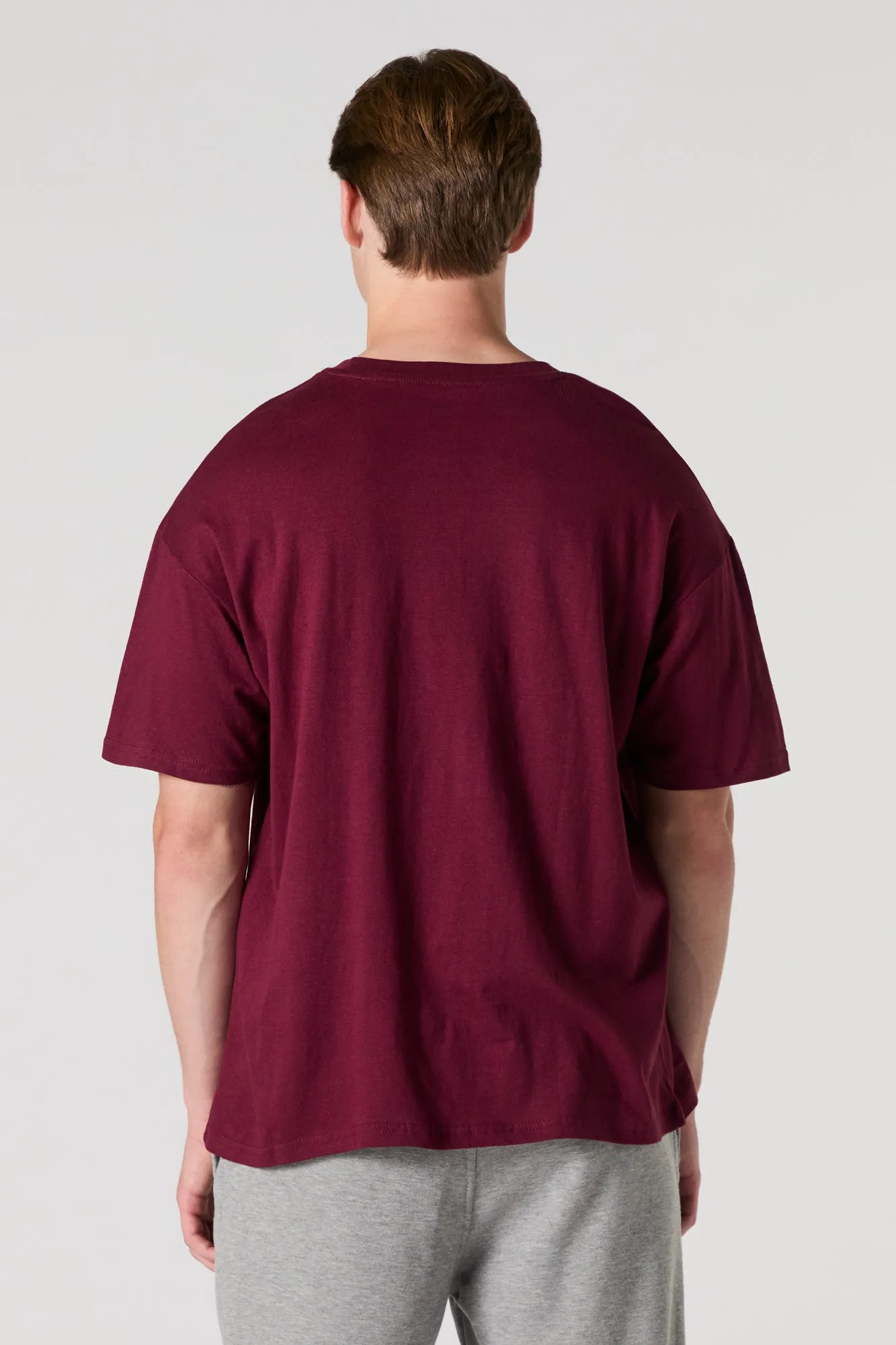 Solid Relaxed Crewneck T-Shirt sold by Charlotte Russe product image thumbnail 2