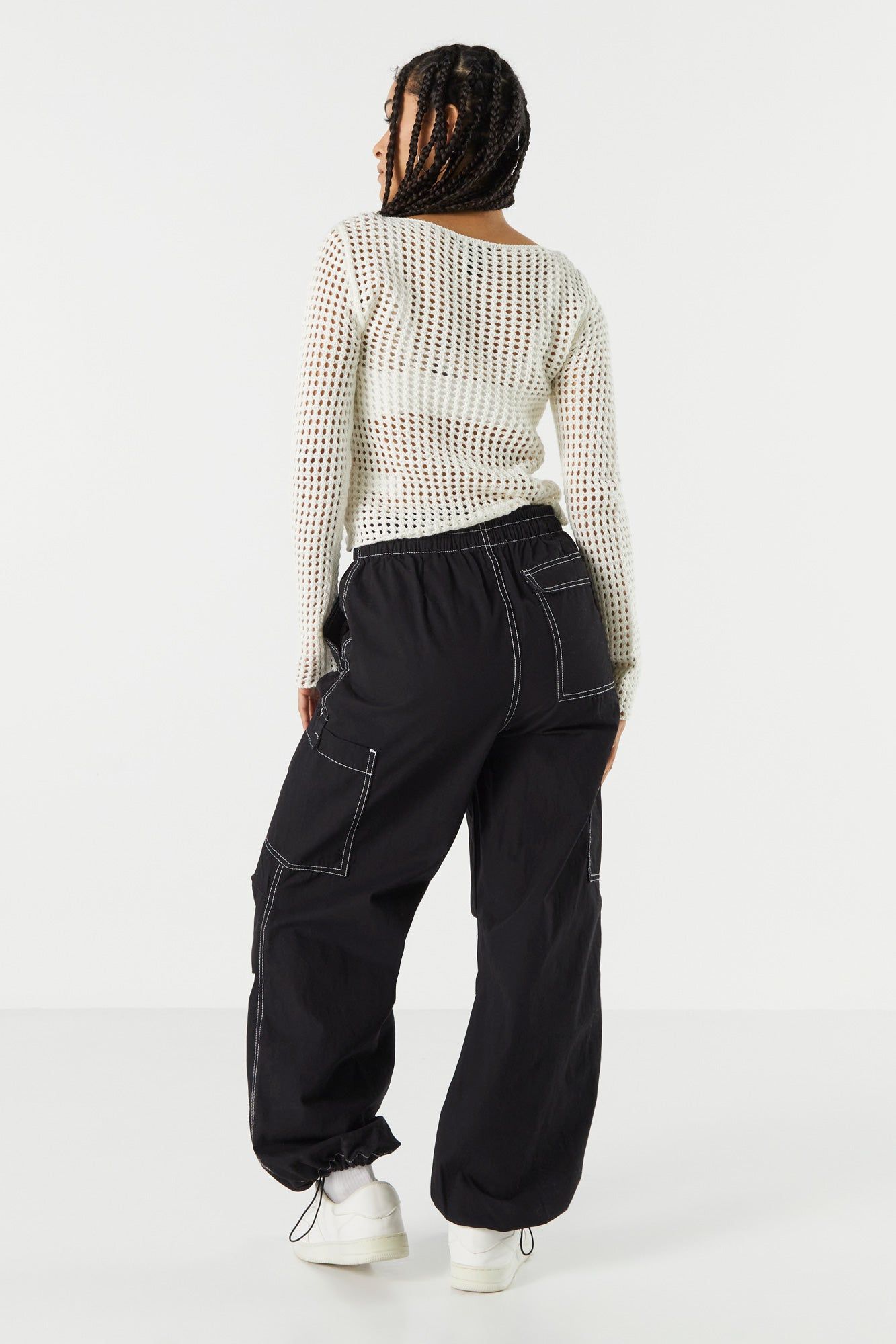 Canvas Cargo Parachute Pant sold by Charlotte Russe product image thumbnail 3