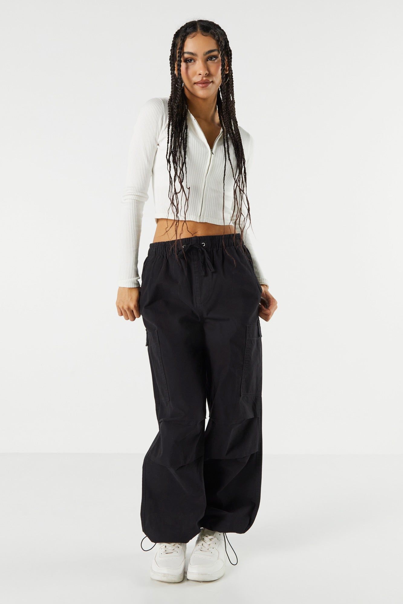Canvas Cargo Parachute Pant sold by Charlotte Russe product image thumbnail 4