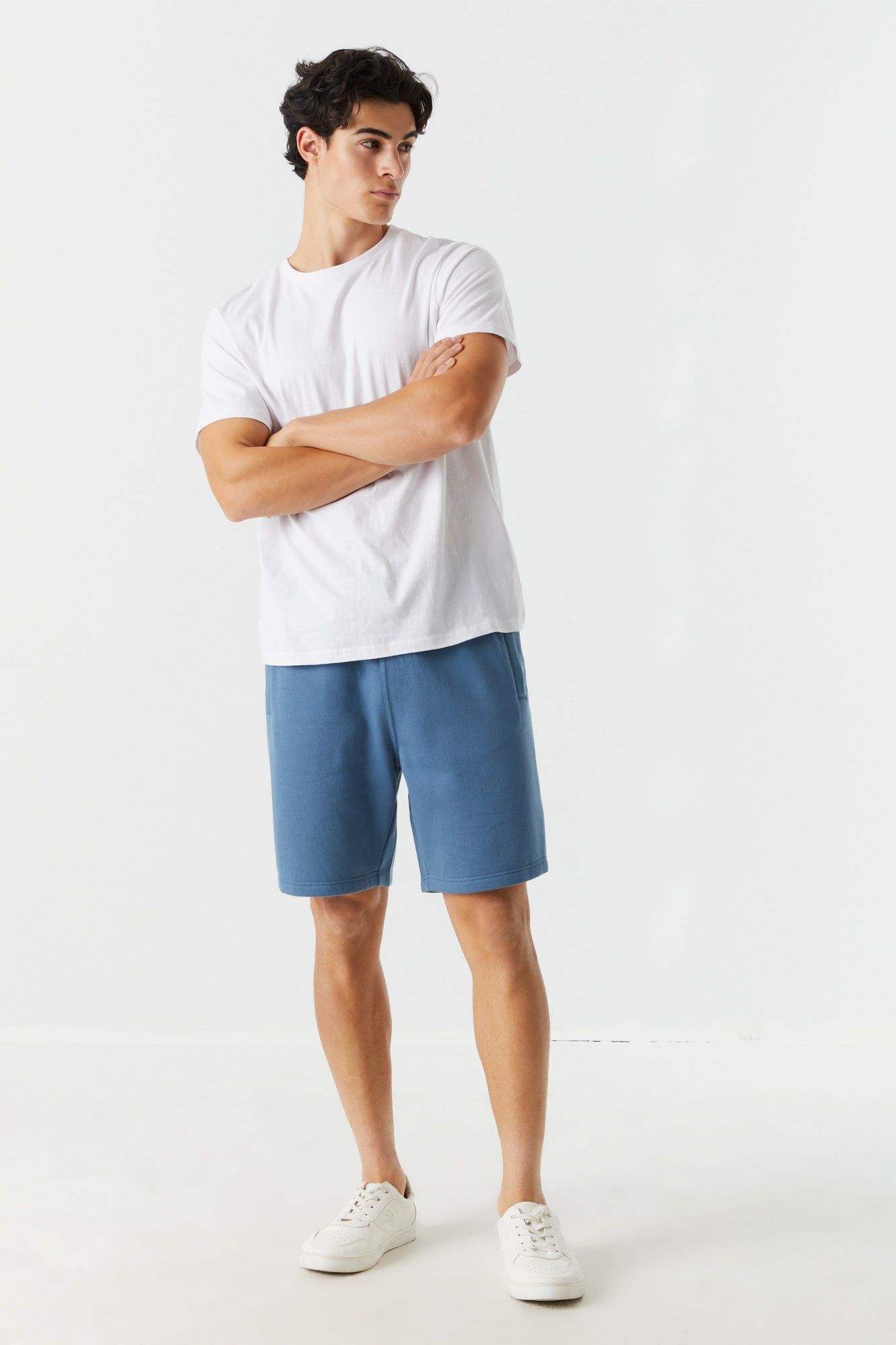 Blue Basic Everyday Fleece Short sold by Charlotte Russe product image thumbnail 12