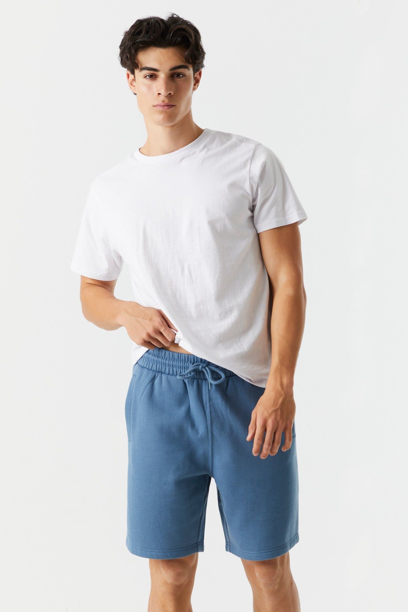 Blue Basic Everyday Fleece Short sold by Charlotte Russe product image thumbnail 10