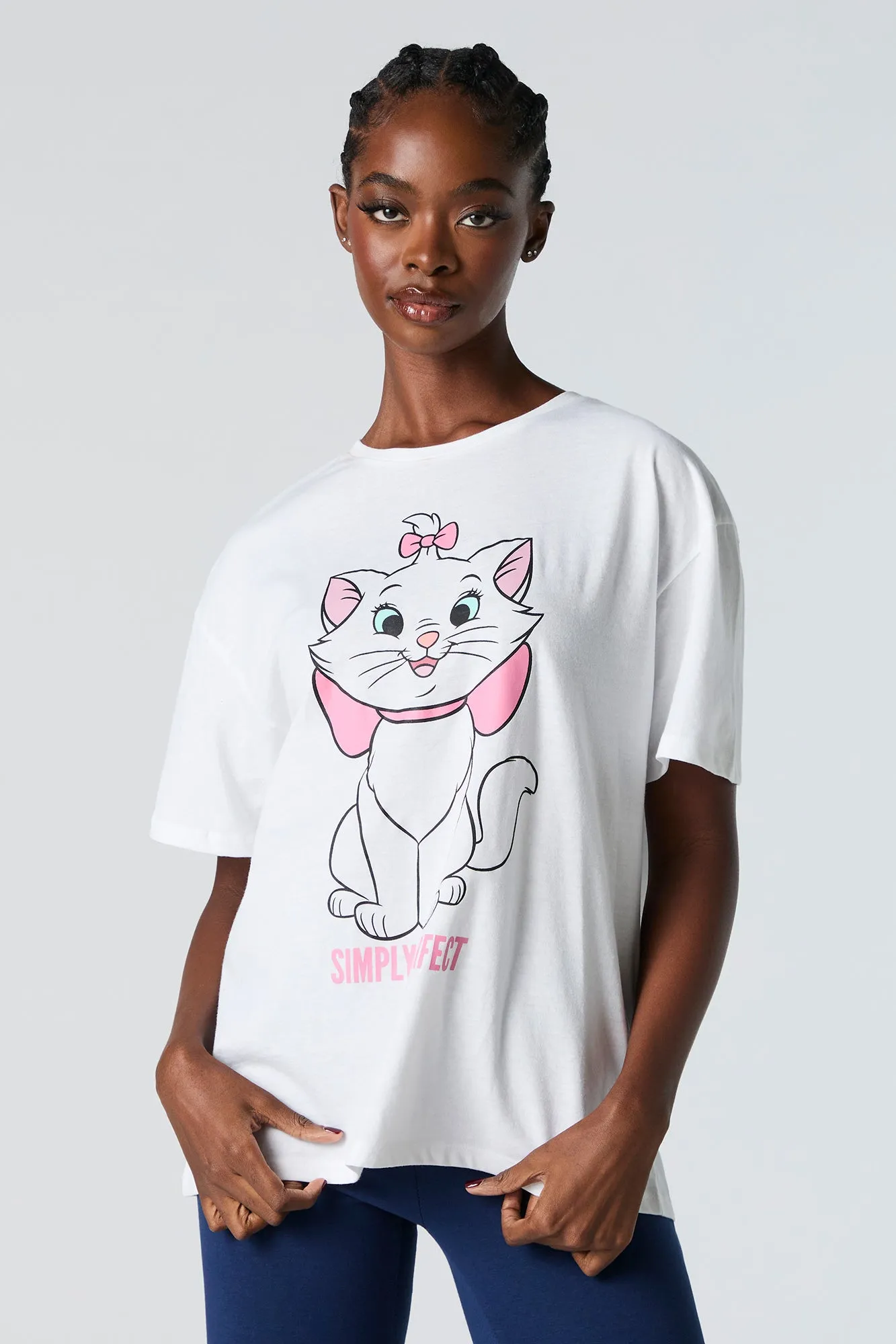 Marie Graphic Boyfriend T-Shirt sold by Charlotte Russe