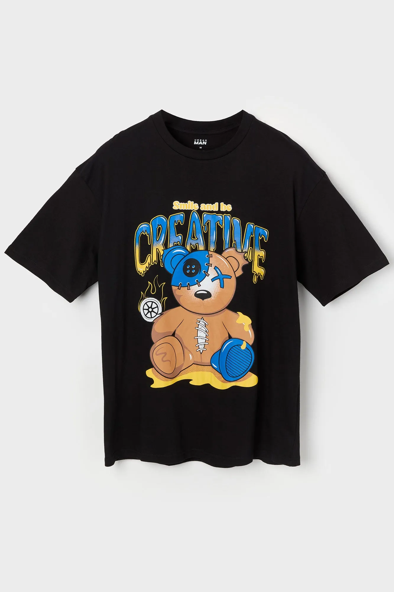 Creative Bear Graphic T-Shirt sold by Charlotte Russe product image thumbnail 4