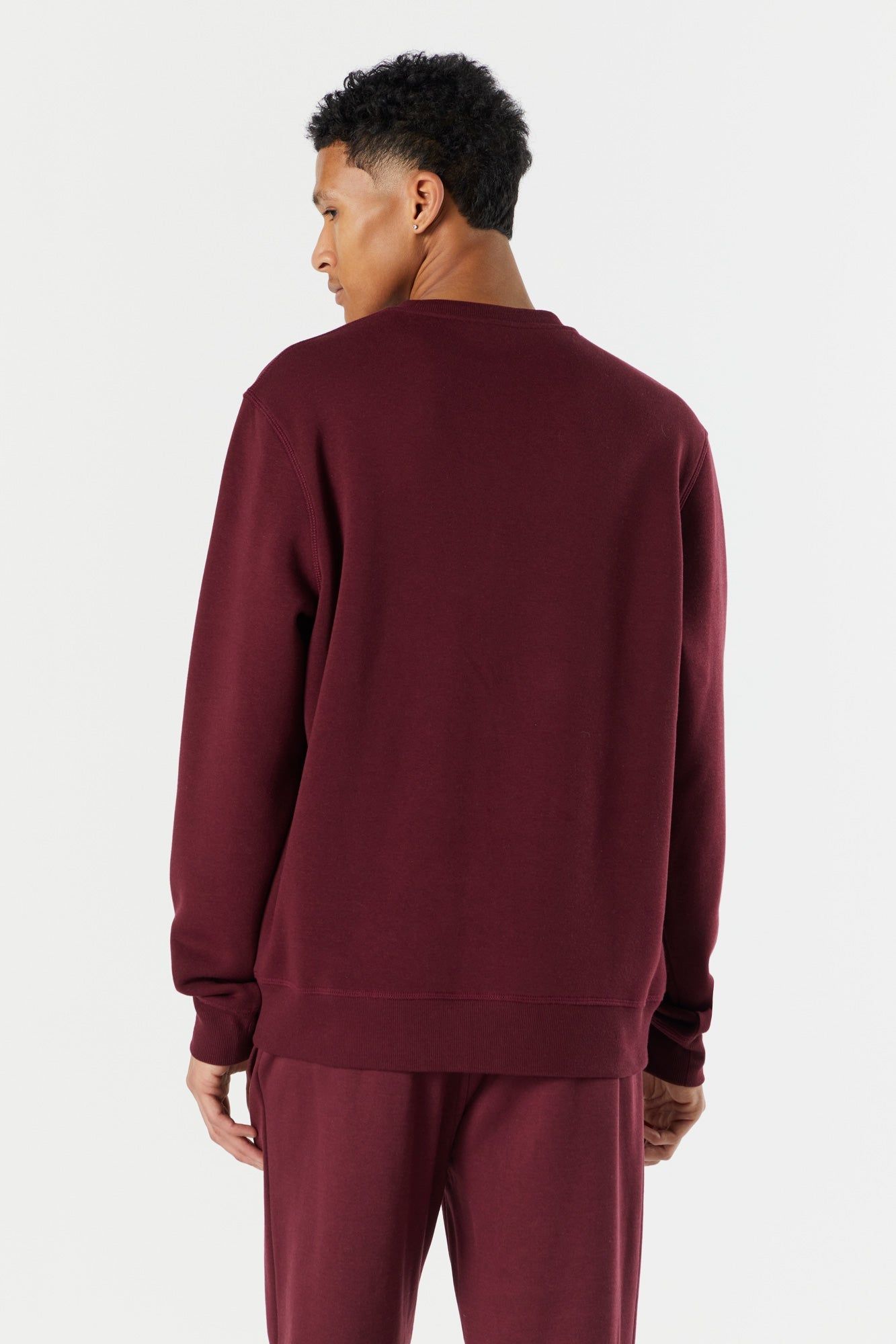 Colored Solid Fleece Sweatshirt sold by Charlotte Russe product image thumbnail 5