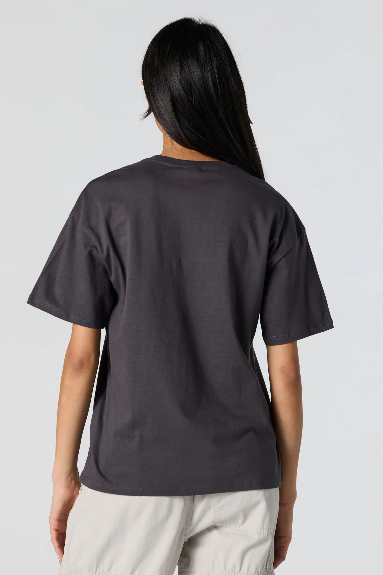 Cheetah Star Graphic Boyfriend T-Shirt sold by Charlotte Russe product image thumbnail 4