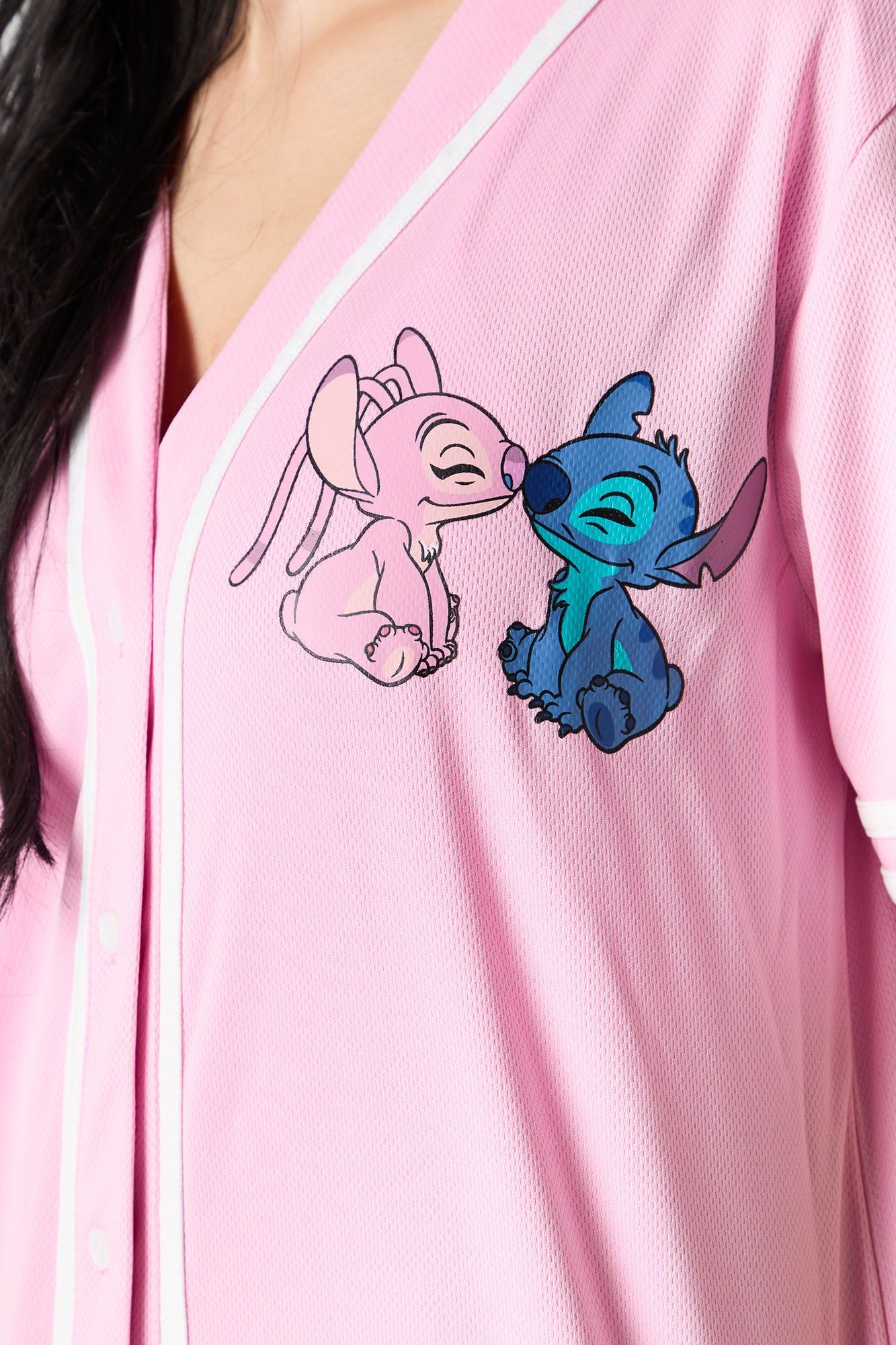 Ohana Graphic Mesh Baseball Jersey sold by Charlotte Russe product image thumbnail 5