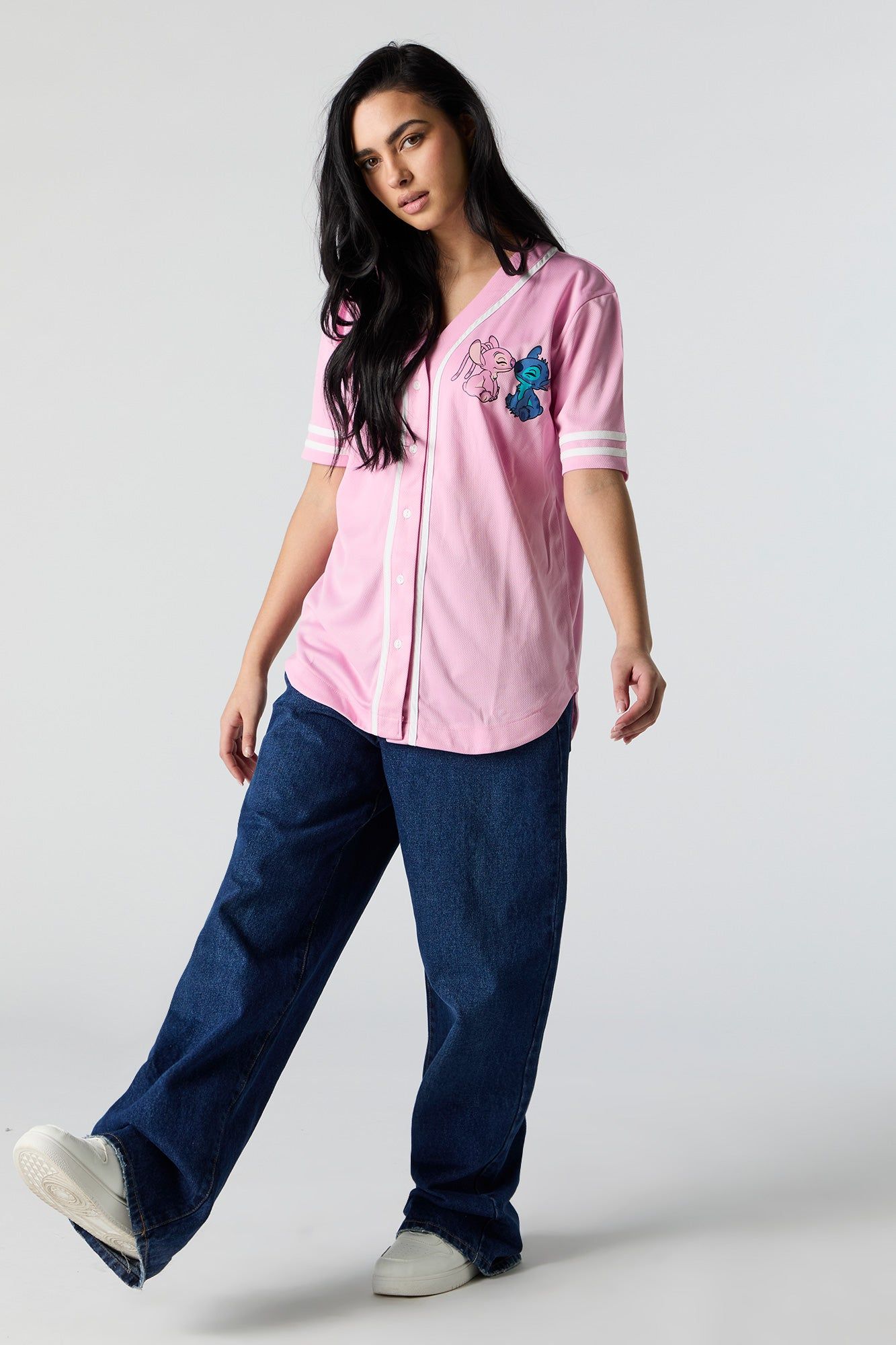 Ohana Graphic Mesh Baseball Jersey sold by Charlotte Russe product image thumbnail 3