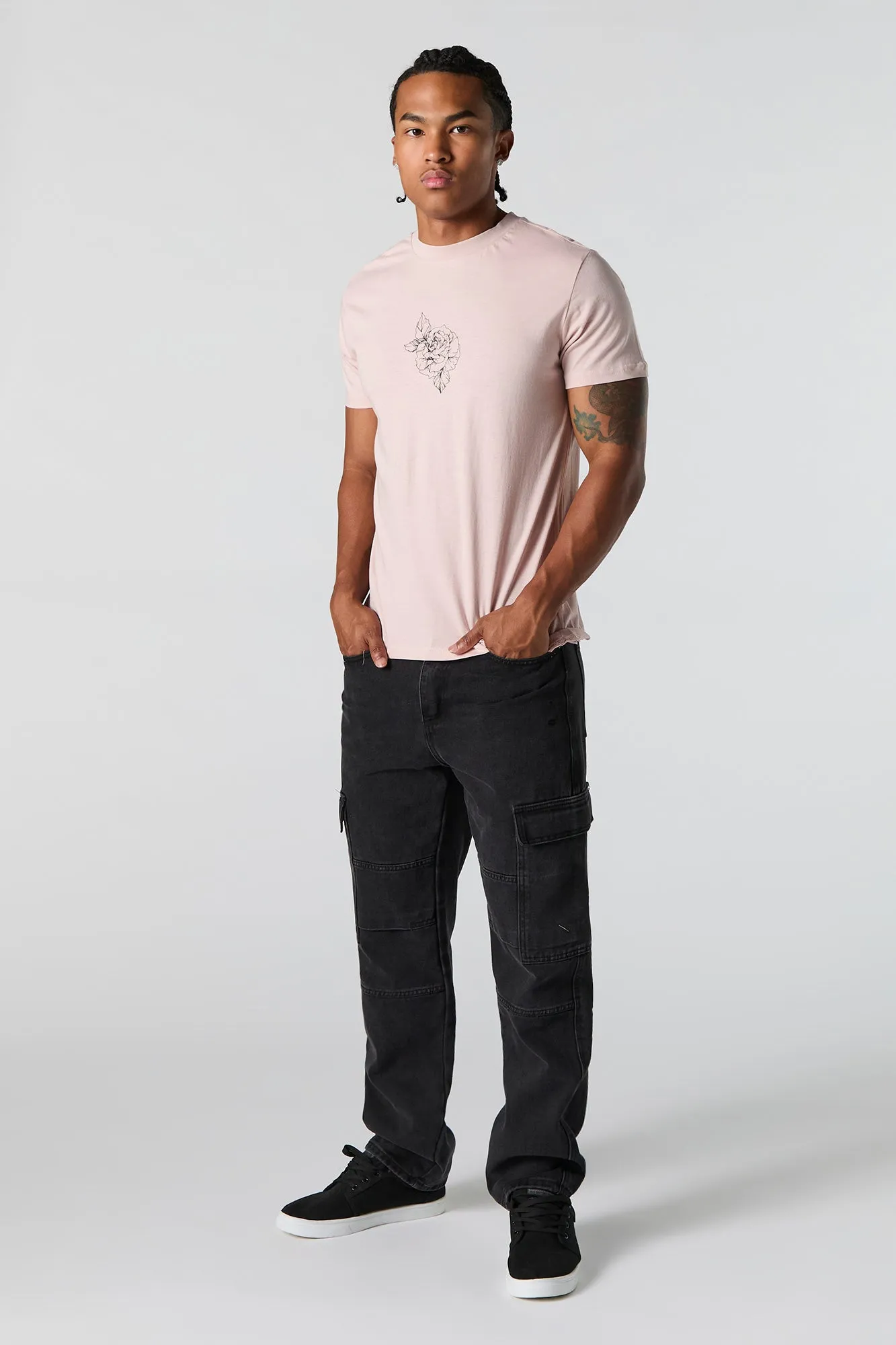 Floral Heart Graphic T-Shirt sold by Charlotte Russe product image thumbnail 2