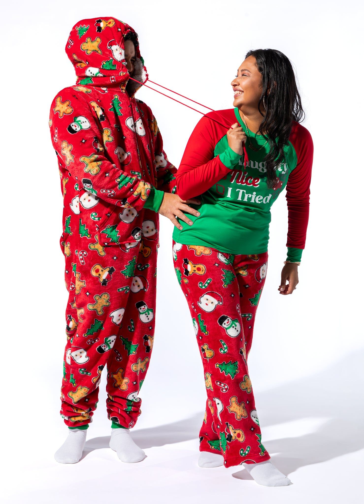 Fammy Jammies Xmas Plush 2 Piece Pajama Set sold by Charlotte Russe product image thumbnail 2