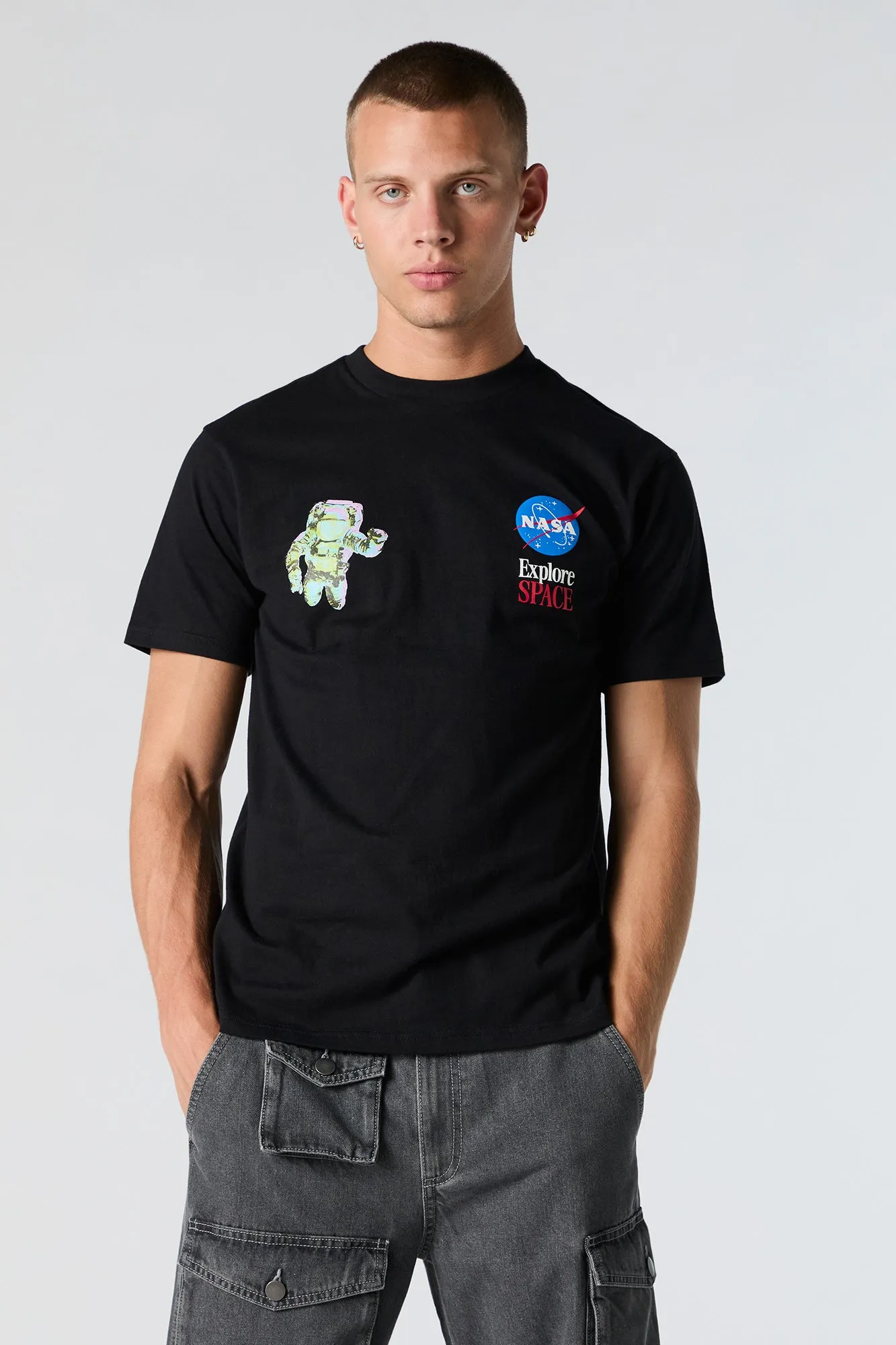 NASA Explore Space Graphic T-Shirt sold by Charlotte Russe