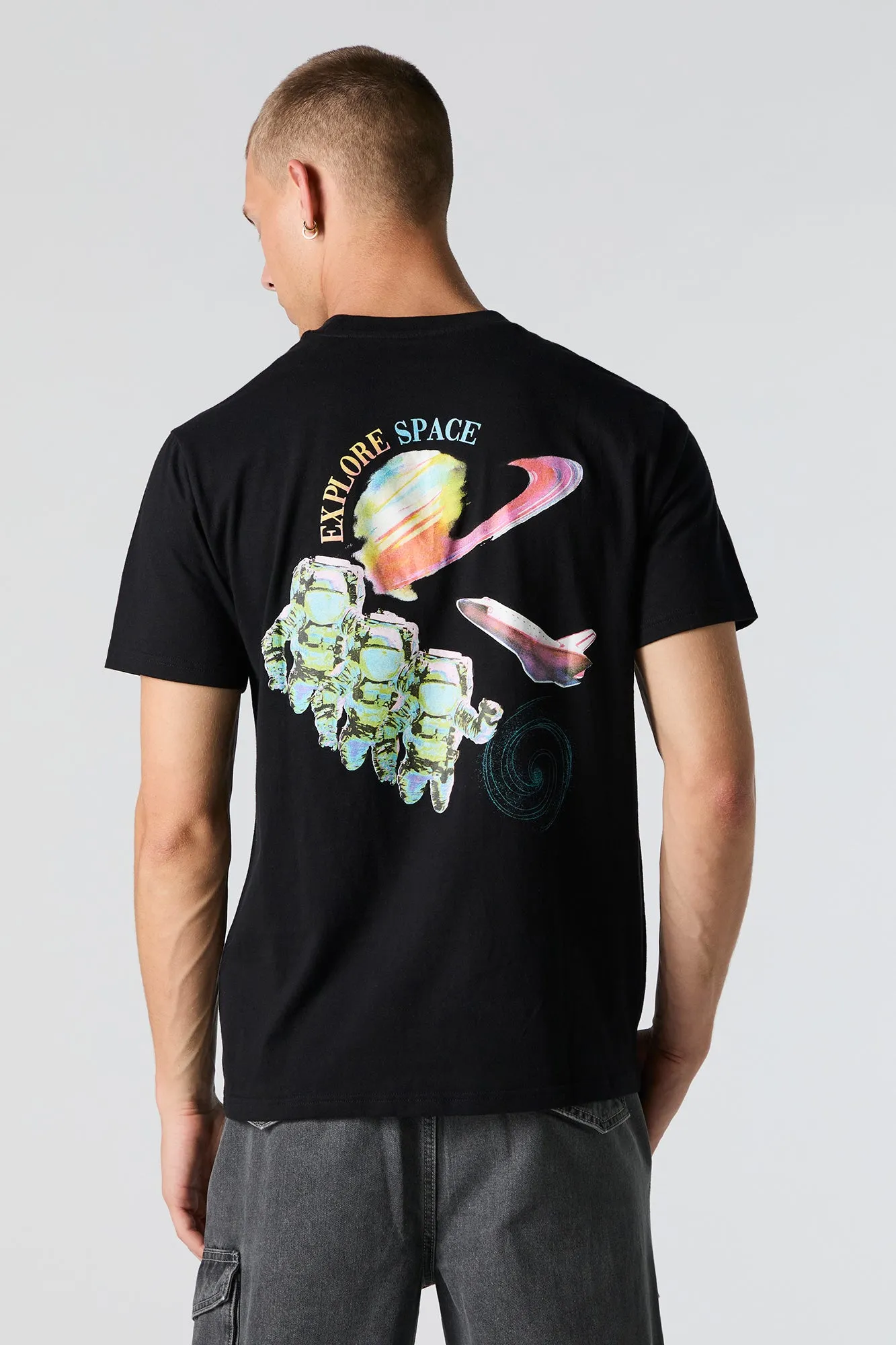 NASA Explore Space Graphic T-Shirt sold by Charlotte Russe product image thumbnail 2