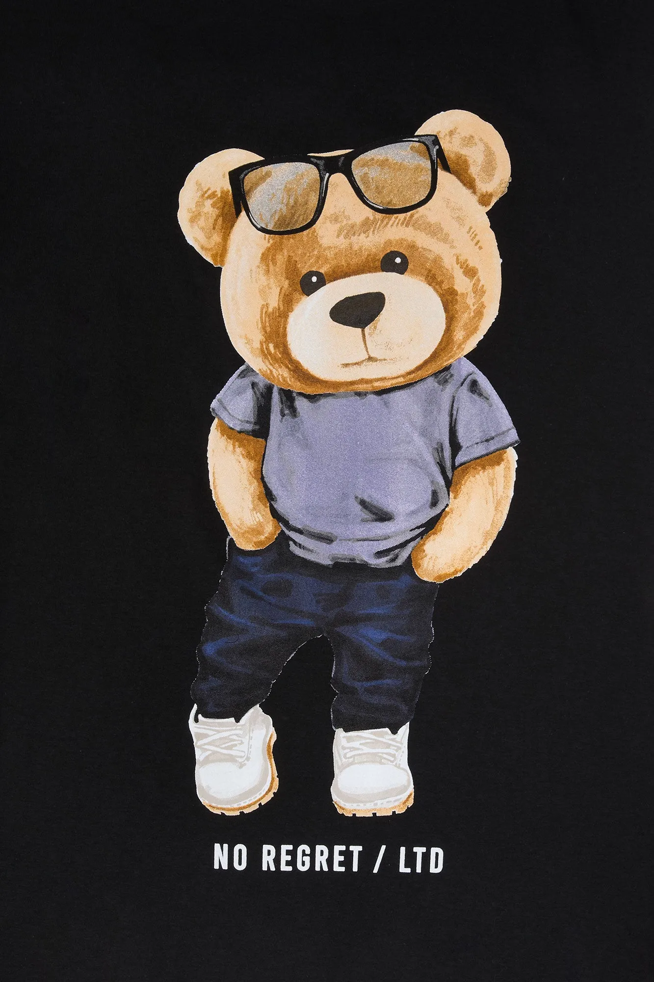 No Regret Teddy Graphic T-Shirt sold by Charlotte Russe
