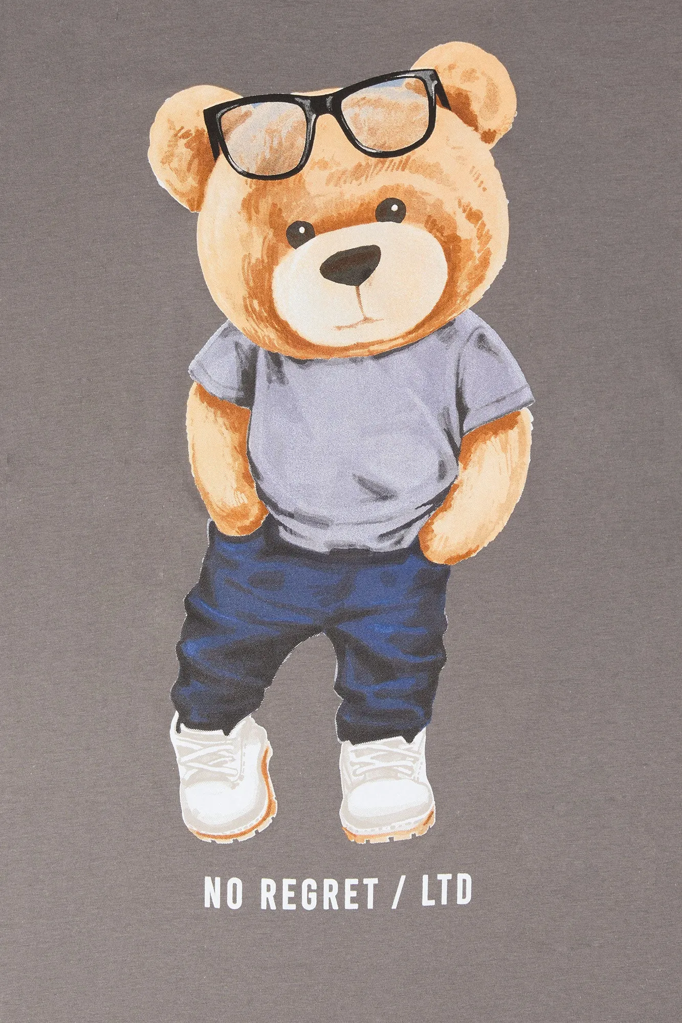 No Regret Teddy Graphic T-Shirt sold by Charlotte Russe product image thumbnail 5
