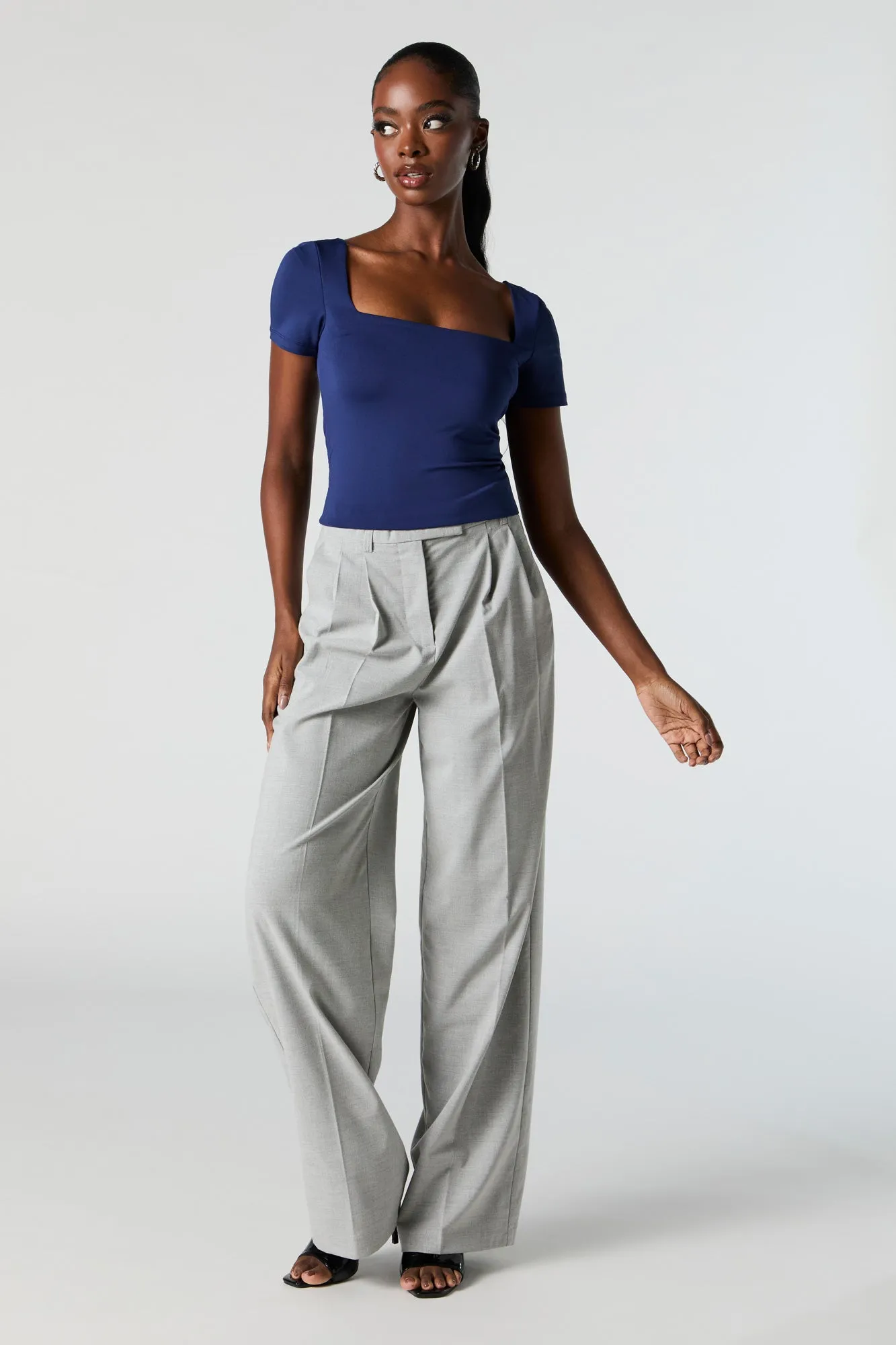 Contour Square Neck Cropped T-Shirt sold by Charlotte Russe product image thumbnail 3