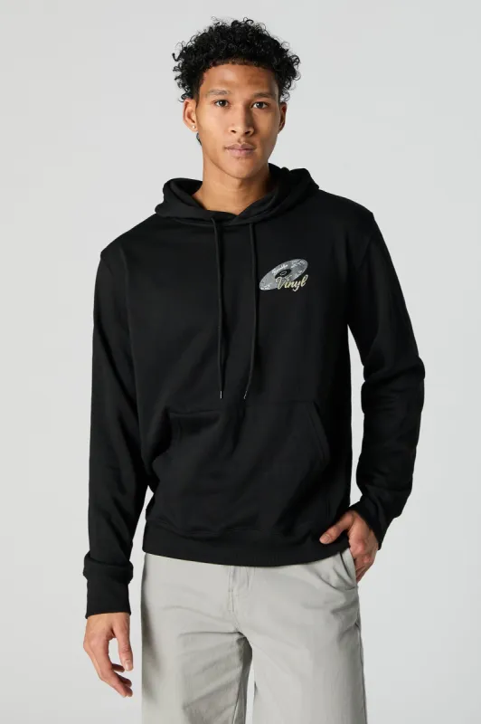 Brooklyn Vinyl Graphic Fleece Hoodie made by Charlotte Russe