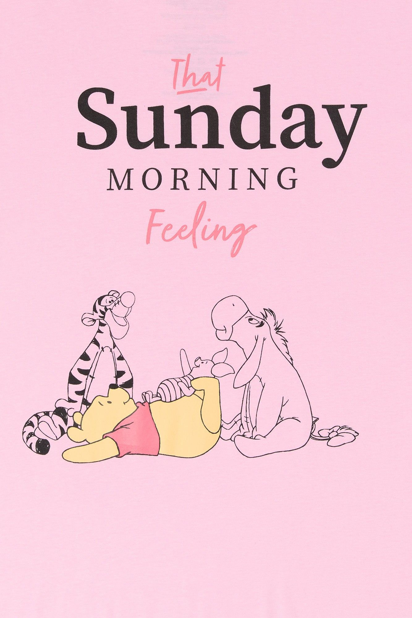 Sunday Winnie the Pooh Graphic Boyfriend T-Shirt sold by Charlotte Russe