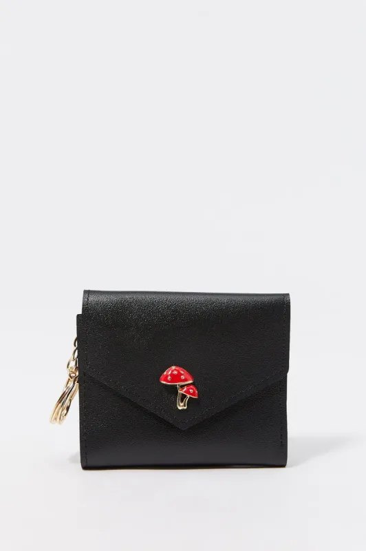 Faux-Leather Mushroom Charm Wallet sold by Charlotte Russe