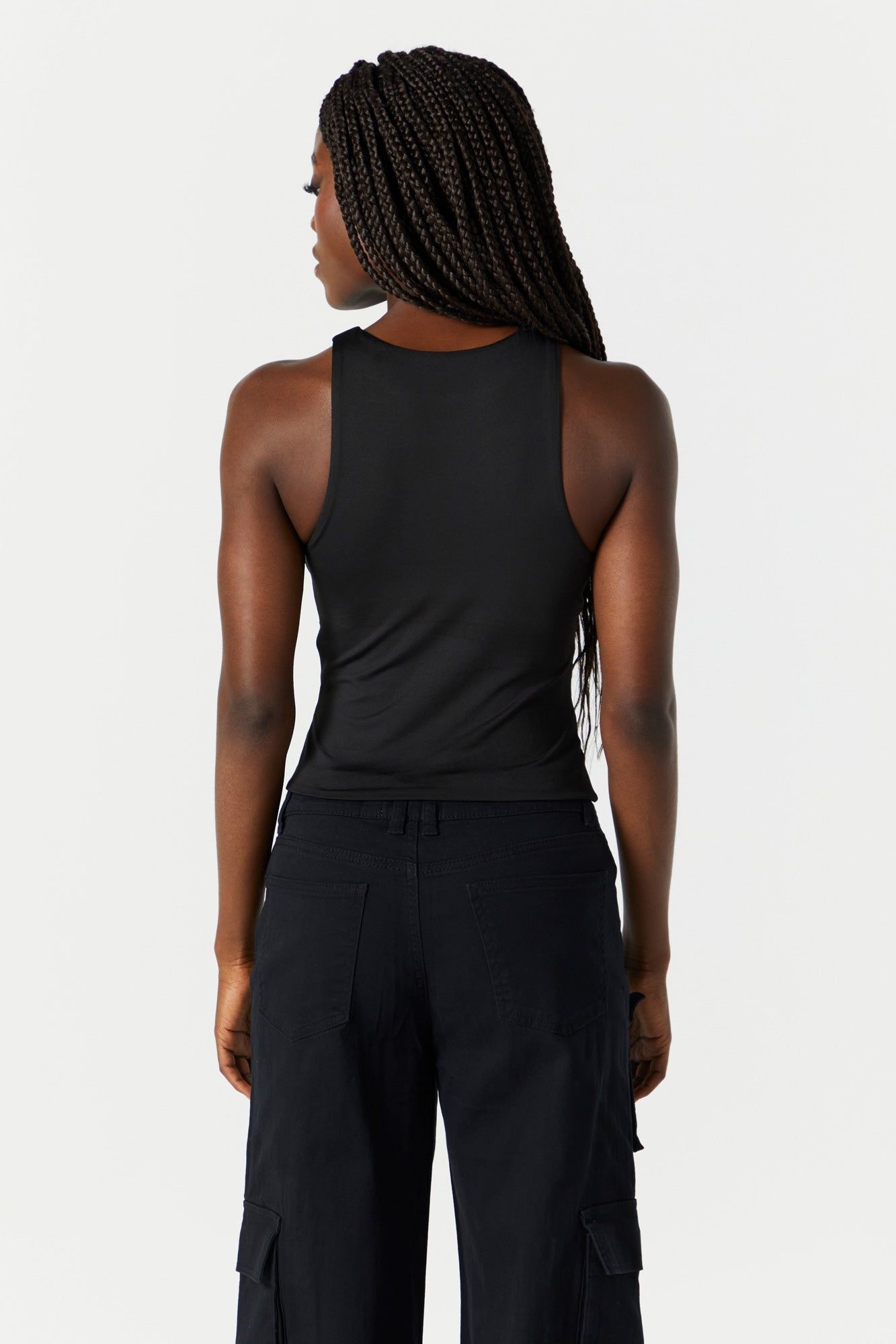 Neutral Contour High Neck Tank sold by Charlotte Russe product image thumbnail 5