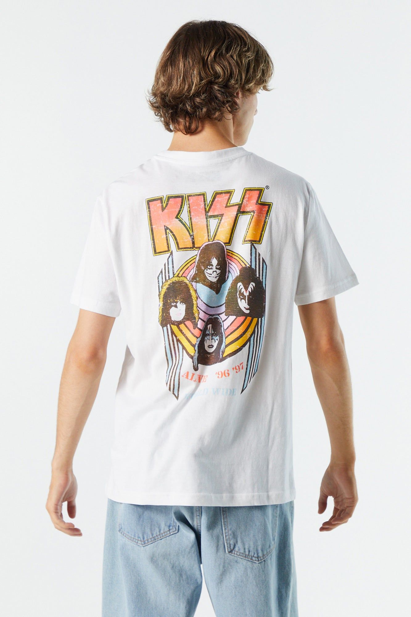 White KISS Graphic T-Shirt sold by Charlotte Russe product image thumbnail 2