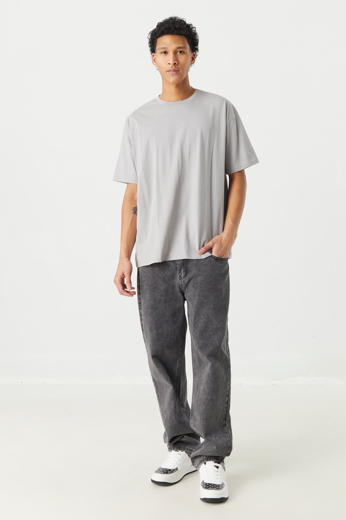 Basic Relaxed Crew T-Shirt sold by Charlotte Russe product image thumbnail 6