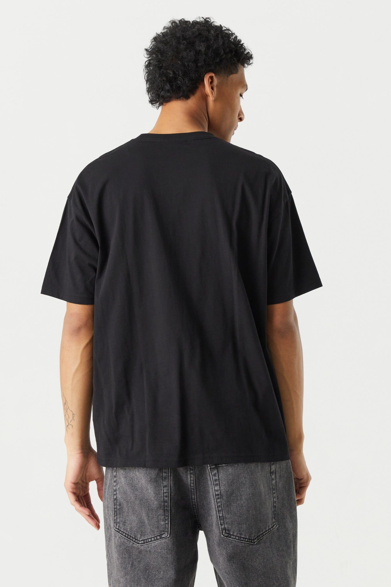 Basic Relaxed Crew T-Shirt sold by Charlotte Russe product image thumbnail 2