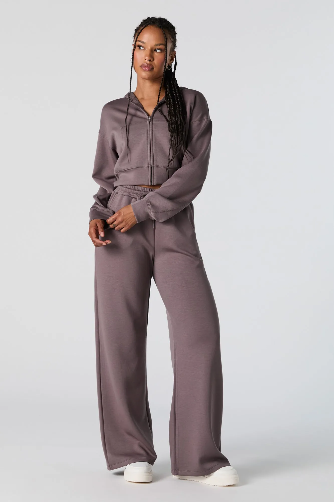 Active Wide Leg Fleece Sweatpant sold by Charlotte Russe