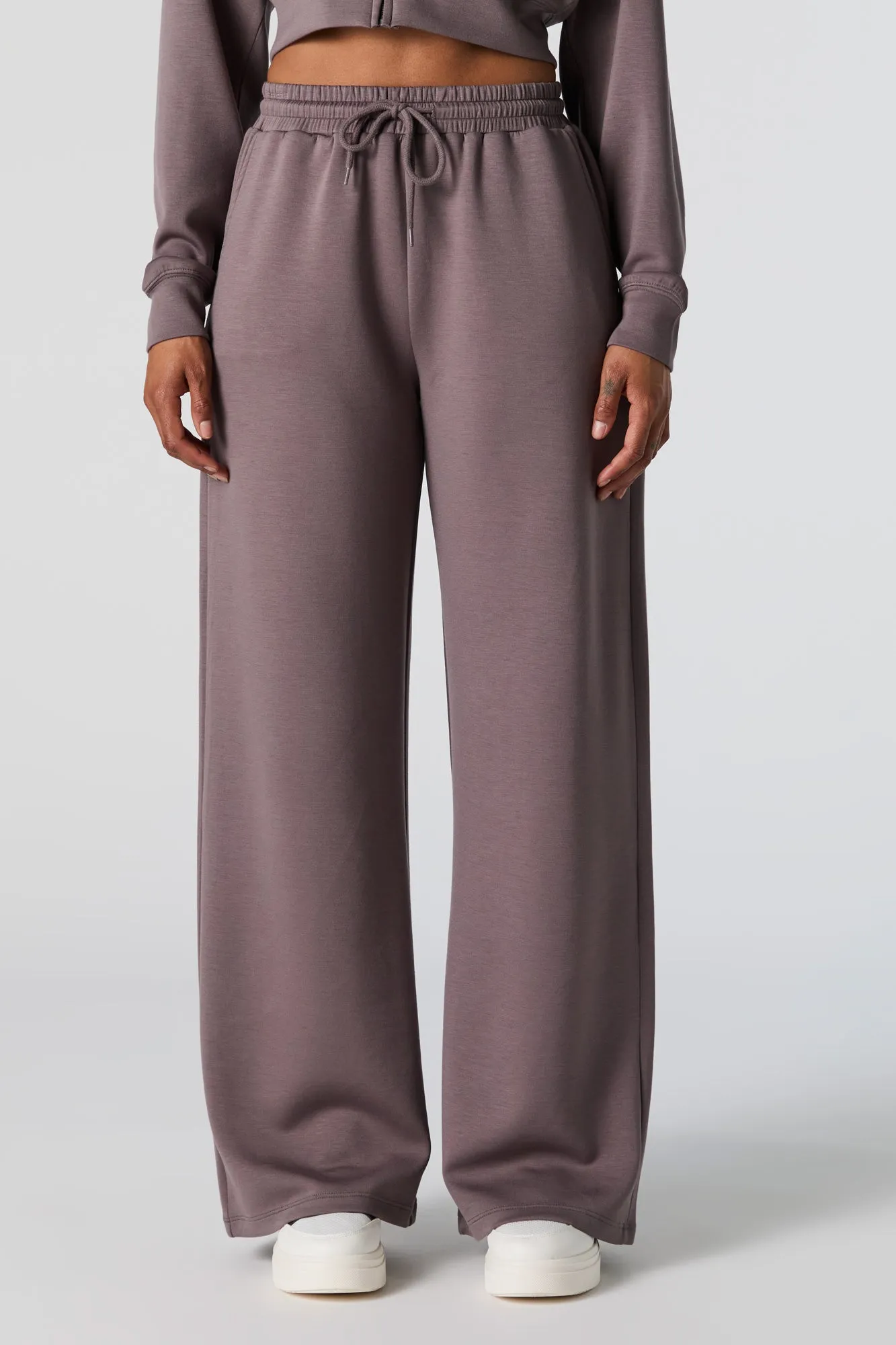 Active Wide Leg Fleece Sweatpant sold by Charlotte Russe product image thumbnail 2