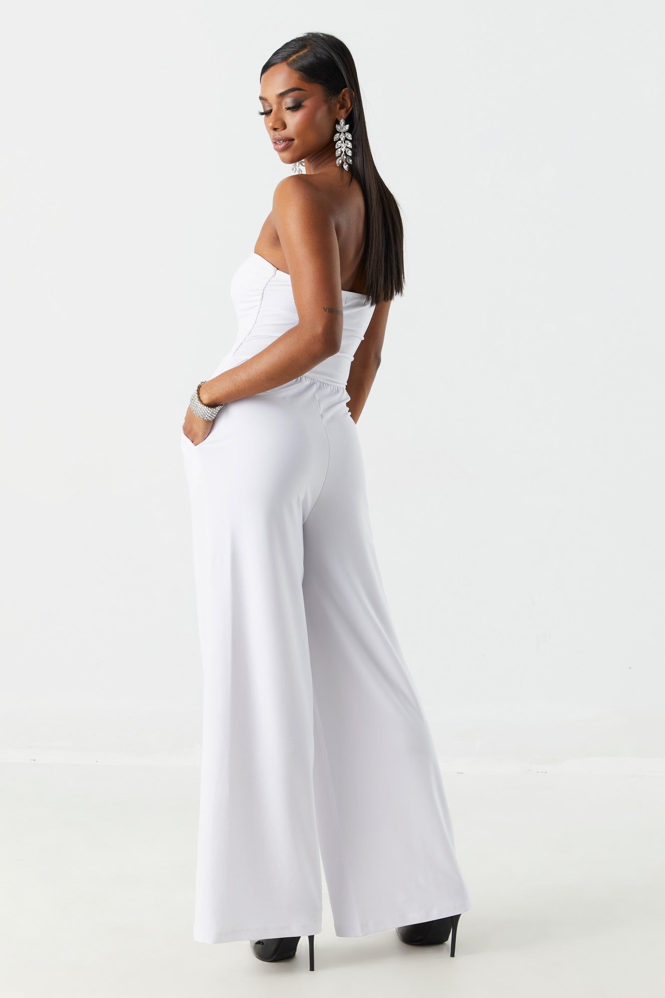 Ruched Strapless Jumpsuit sold by Charlotte Russe product image thumbnail 8