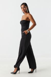 Ruched Strapless Jumpsuit sold by Charlotte Russe
