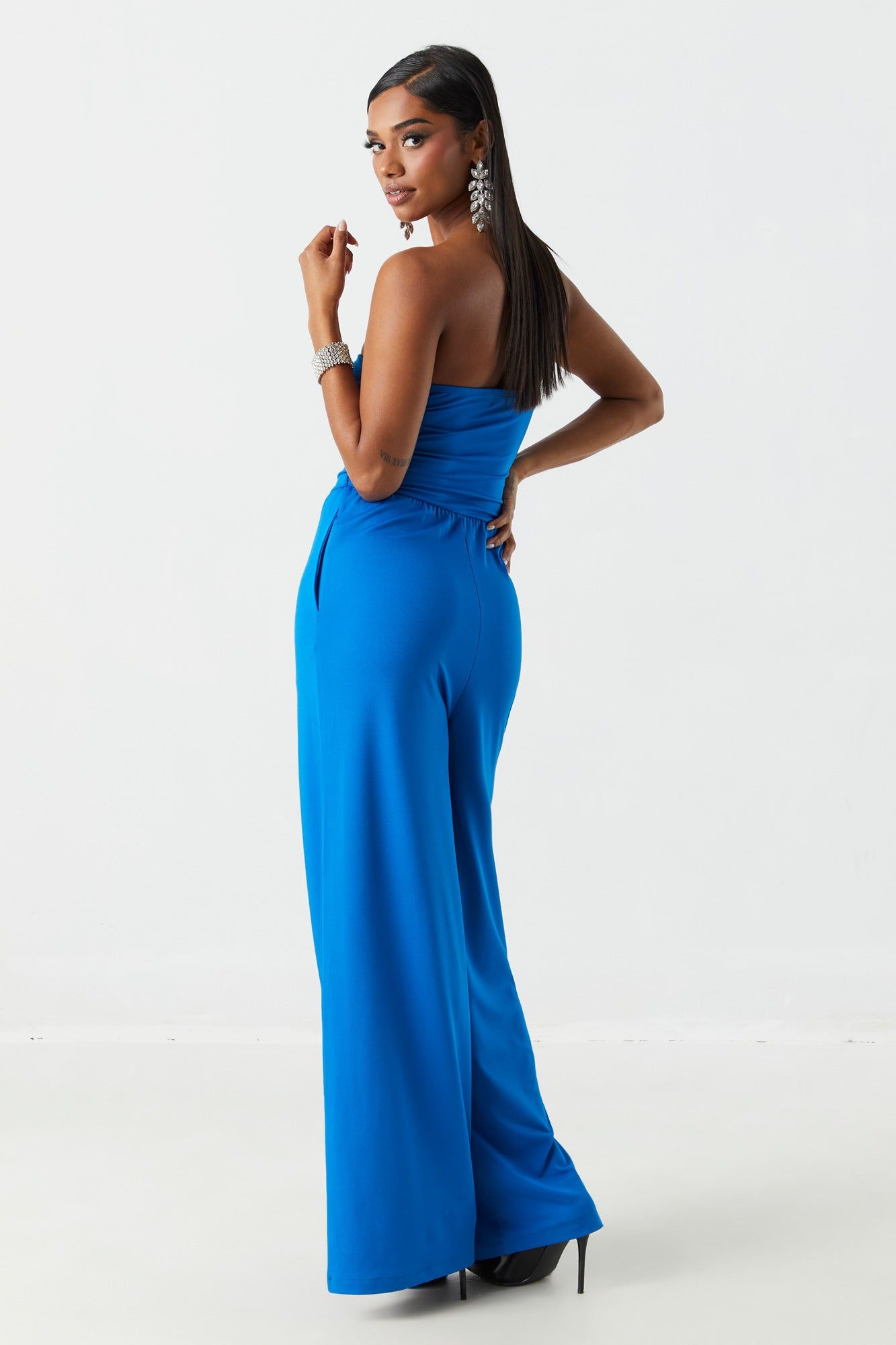 Ruched Strapless Jumpsuit sold by Charlotte Russe product image thumbnail 2