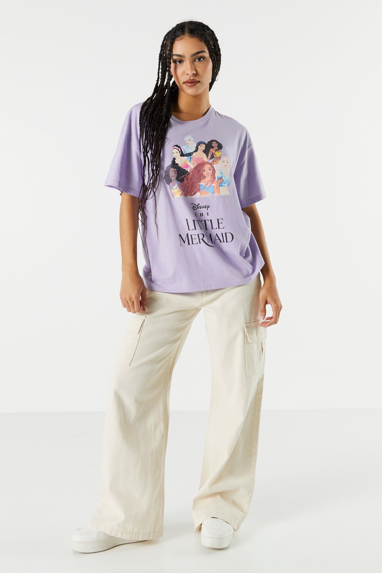 The Little Mermaid Graphic Boyfriend T-Shirt sold by Charlotte Russe product image thumbnail 3