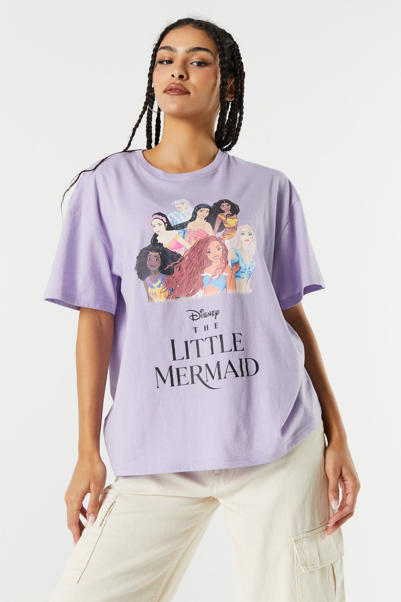 The Little Mermaid Graphic Boyfriend T-Shirt sold by Charlotte Russe