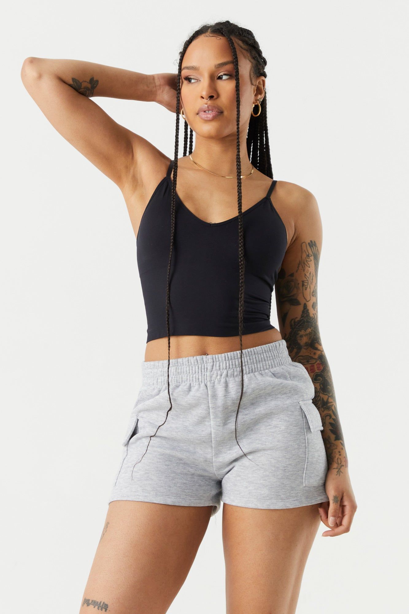 Seamless V-Neck Support Tank sold by Charlotte Russe product image thumbnail 4